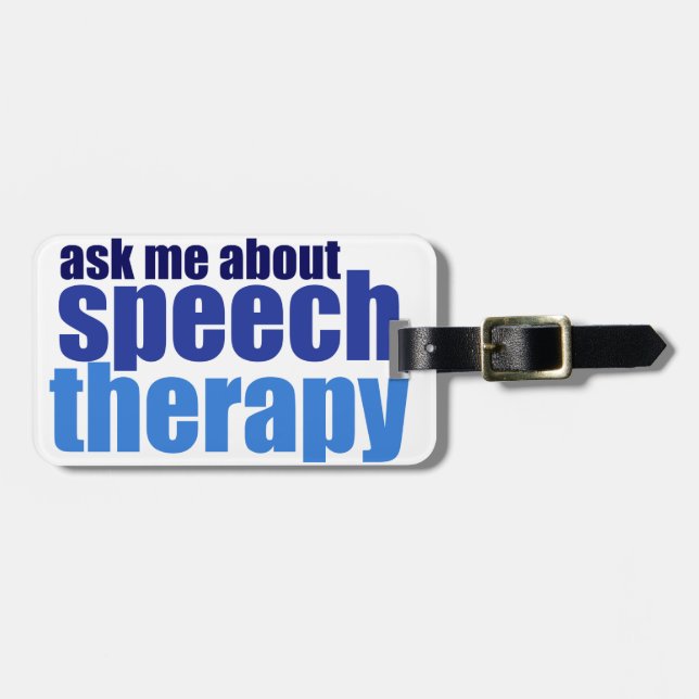 Etiqueta De Bagagem Terapeuta de discurso (Frente Horizontal)