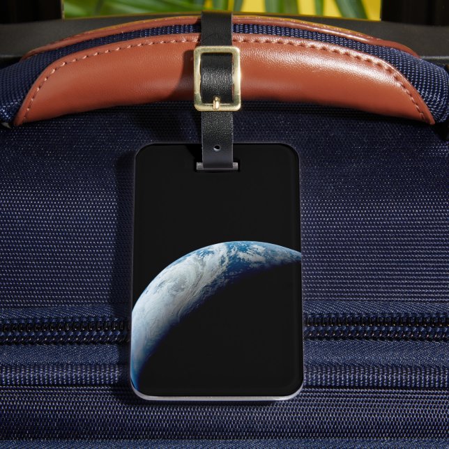 Etiqueta De Bagagem Terra Crescente Tirada Da Missão Apollo 4. (Frente Insitu 2)