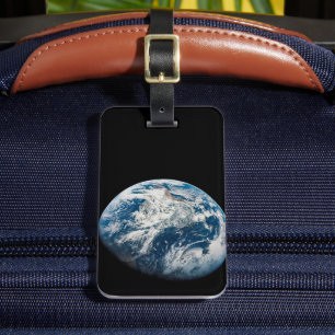 Etiqueta De Bagagem Terra Tirada Da Nave Espacial Aollo 8.