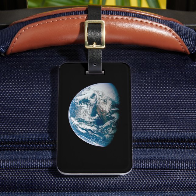 Etiqueta De Bagagem Terra Tirada Da Nave Espacial Apollo 13. (Frente Insitu 2)