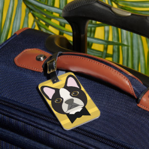 Etiqueta De Bagagem Terrier de Boston