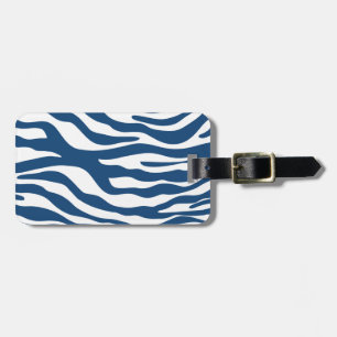 Etiqueta De Bagagem Teste padrão à moda do impressão da zebra dos