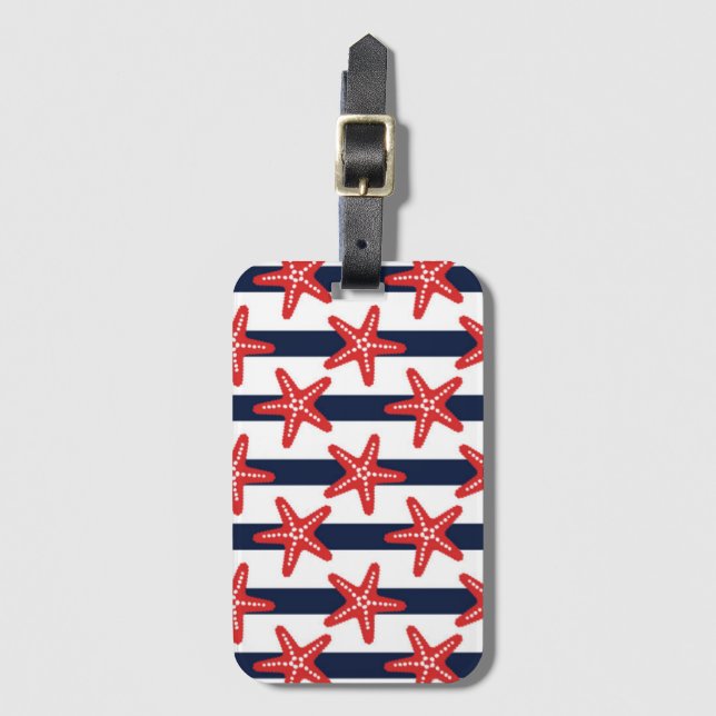 Etiqueta De Bagagem Teste padrão de bandeira dos Estados Unidos (Frente Vertical)