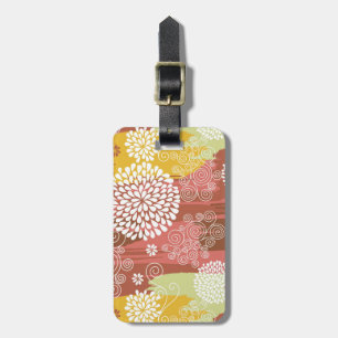 Etiqueta De Bagagem Teste padrão floral 2