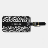 Teste padrão preto e branco da camuflagem do