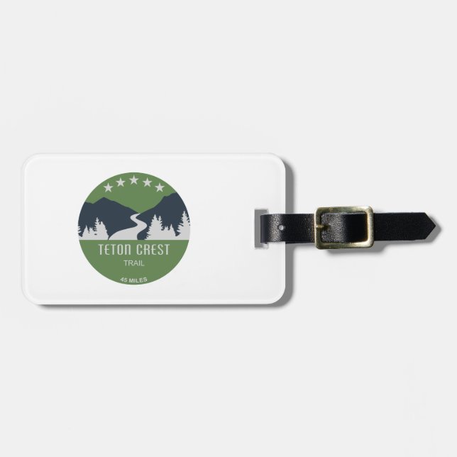 Etiqueta De Bagagem Teton Crest Trail (Frente Horizontal)
