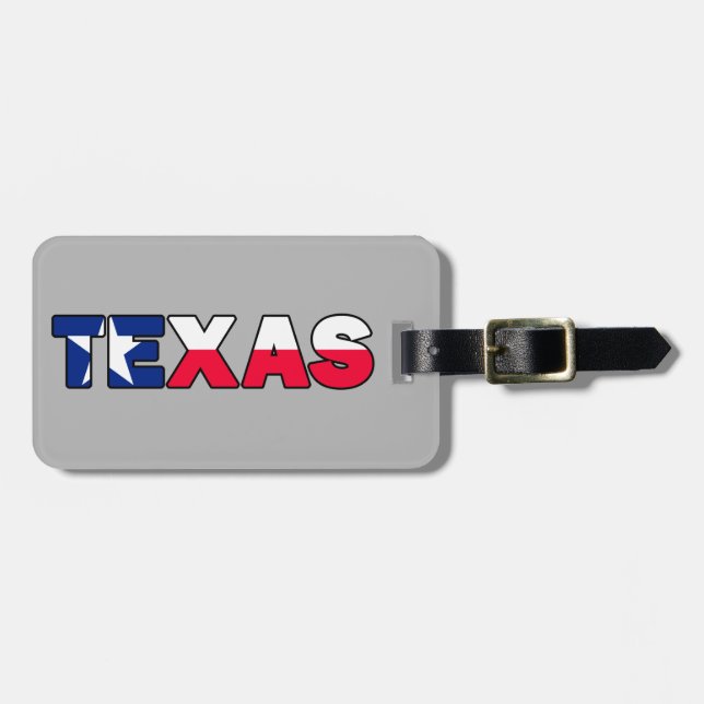 Etiqueta De Bagagem Texas (Frente Horizontal)