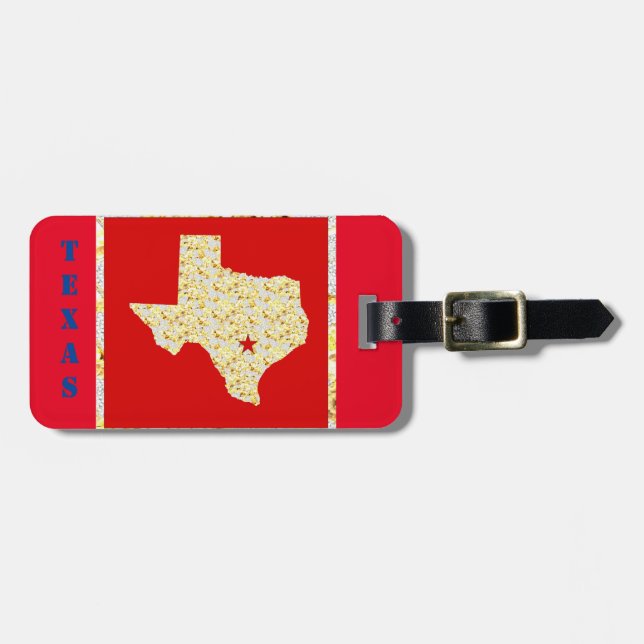 ETIQUETA DE BAGAGEM TEXAS (Frente Horizontal)