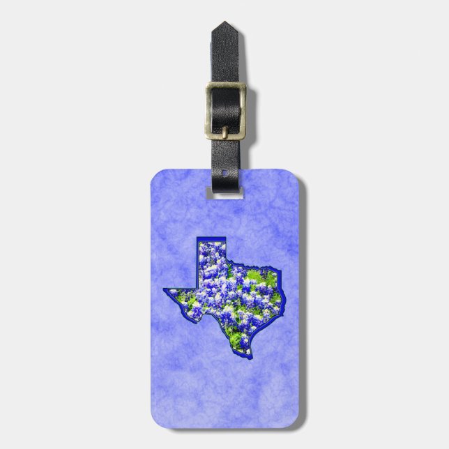 ETIQUETA DE BAGAGEM TEXAS BLUEBONNETS (Frente Vertical)