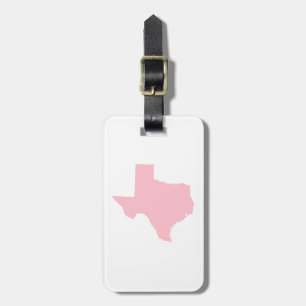 Etiqueta De Bagagem Texas Rosa