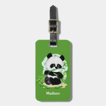 Texto personalizado e cor Panda Bagagem 1/4