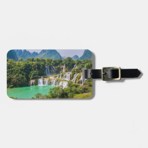 Etiqueta De Bagagem Texto personalizado Marca de mala das quedas de ág