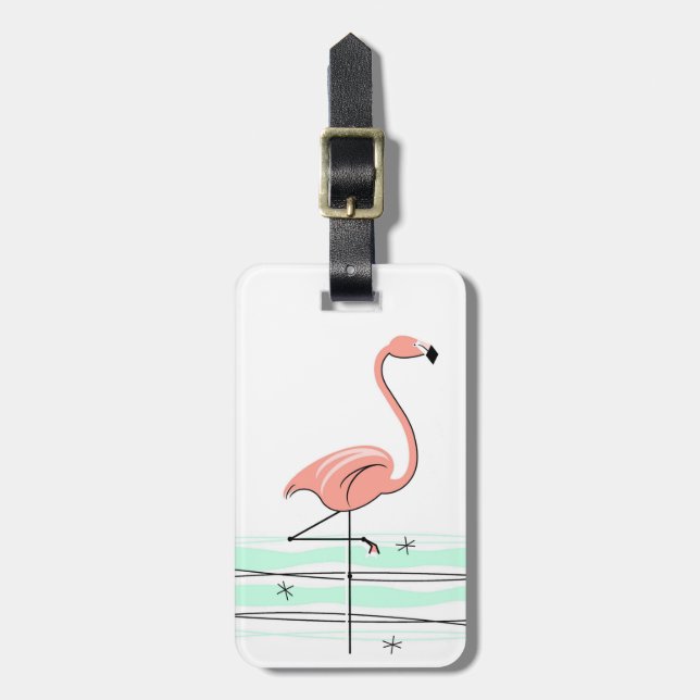Etiqueta de bagagem "TextOcean" Flamingo (Frente Vertical)