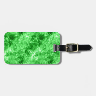 Etiqueta De Bagagem Textura verde amassada