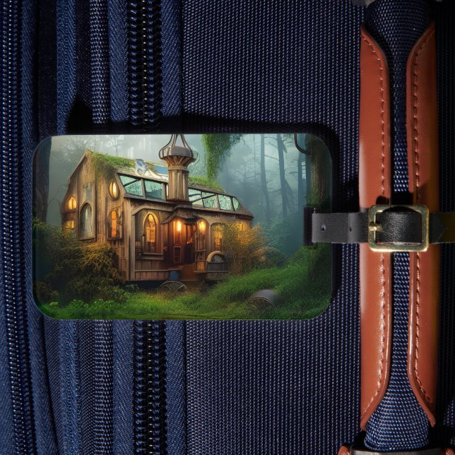 Etiqueta De Bagagem The River Workshop | Steampunk  (Frente Insitu 4)