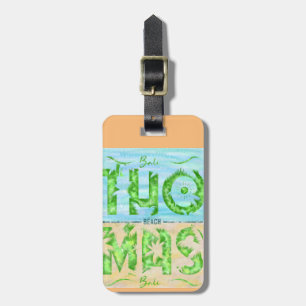 Etiqueta De Bagagem Thomas Beach Bali