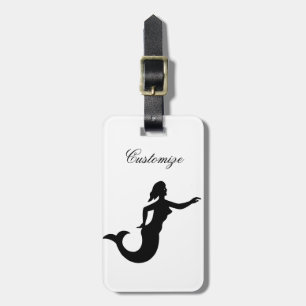 Etiqueta De Bagagem Thunder_Cove da Silhueta de Sereia