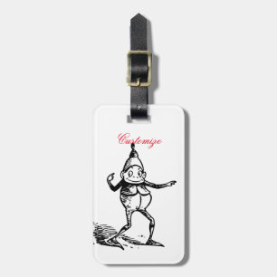 Etiqueta De Bagagem Thunder_Cove do Elf Gnomo do Natal de inverno