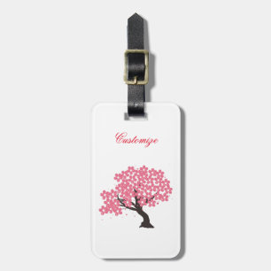 Etiqueta De Bagagem Thunder_Cove do Japão Sakura Cherry Blossoms