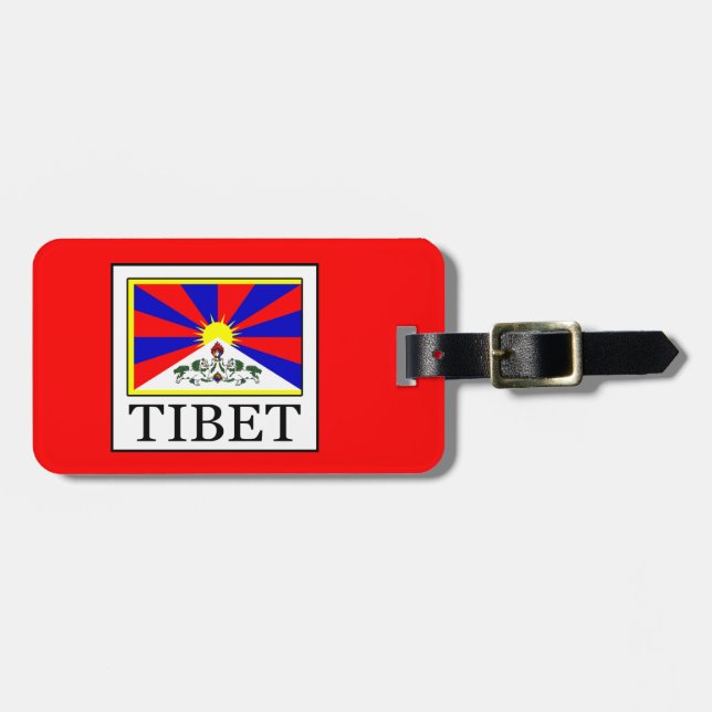 Etiqueta De Bagagem Tibete (Frente Horizontal)