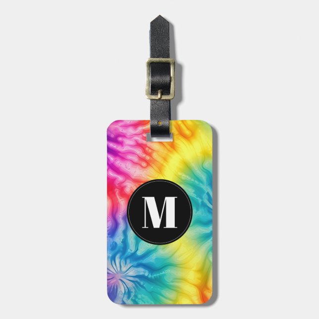 Etiqueta de Bagagem Tie Dye (Frente Vertical)