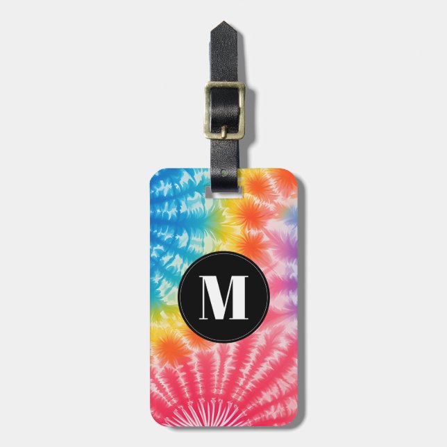 Etiqueta de Bagagem Tie Dye (Frente Vertical)