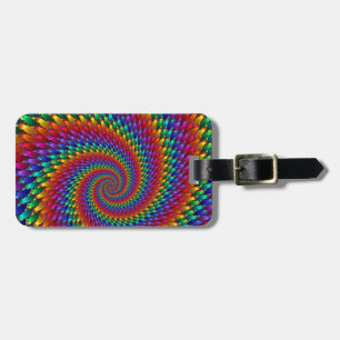 Etiqueta De Bagagem Tie Dye Básico