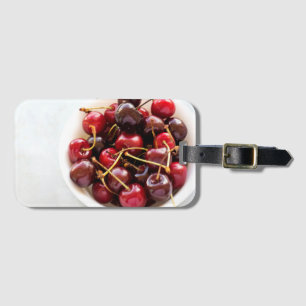 Etiqueta De Bagagem tigela de cerejas