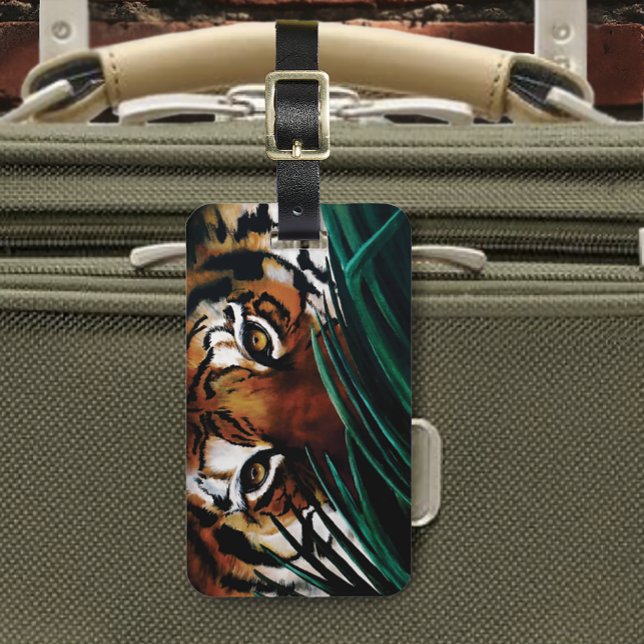 Etiqueta De Bagagem Tiger Eyes (Criador carregado)
