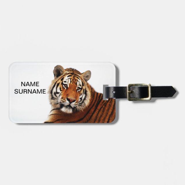 Etiqueta De Bagagem Tiger glance sideways (Frente Horizontal)