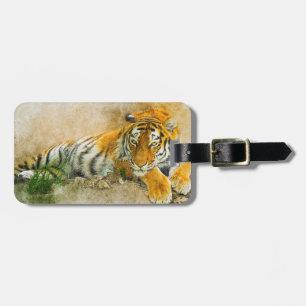 Etiqueta De Bagagem Tigre