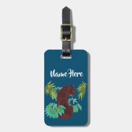 Etiqueta De Bagagem Tigre da Selva