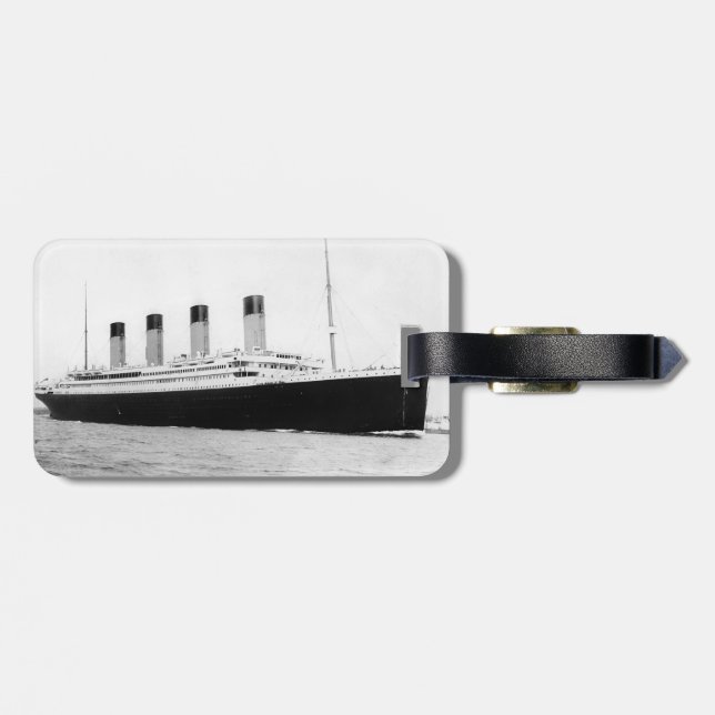 Etiqueta De Bagagem Titanic RMS (Traseira Horizontal)