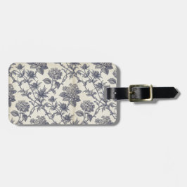 Etiqueta De Bagagem Toalete Botânico | Hortênsia e Azevim do Mar