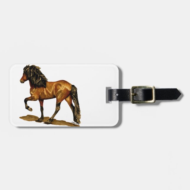 Etiqueta De Bagagem Tolice no movimento dois (Frente Horizontal)