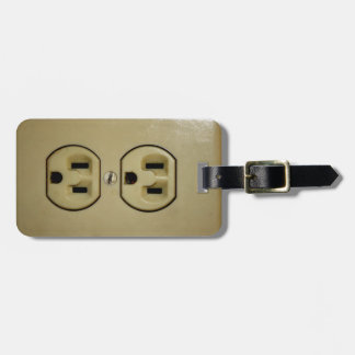 Etiqueta De Bagagem Tomada elétrica
