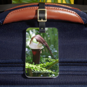 Etiqueta De Bagagem Tomada Grande Na Flor De Pulseira Personalizada