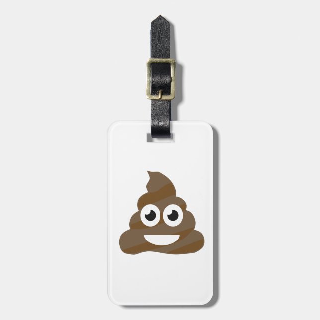 Etiqueta De Bagagem Tombadilho bonito engraçado Emoji (Frente Vertical)
