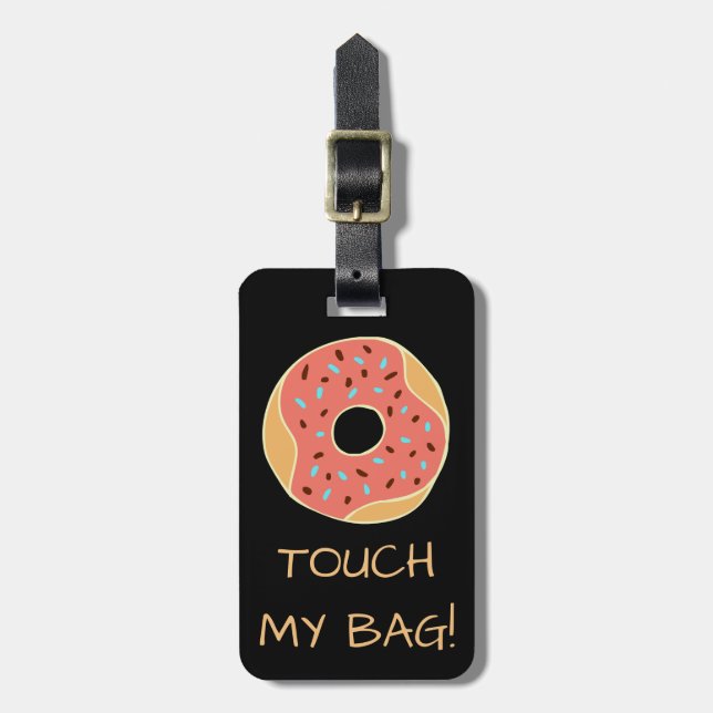 Etiqueta De Bagagem Toque 3 da rosquinha (Frente Vertical)