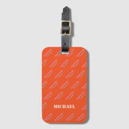 Etiqueta De Bagagem Torradas Engraçadas Personalizadas de Bacon