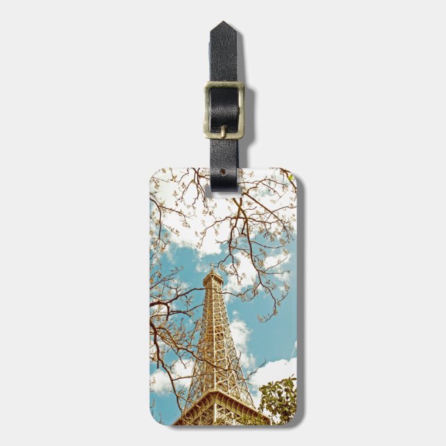 Etiqueta De Bagagem Torre Eiffel (Frente Vertical)