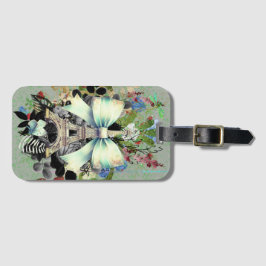 Etiqueta De Bagagem Torre Eiffel Artística