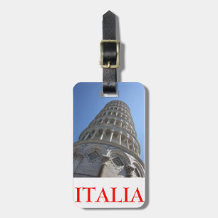 Etiqueta De Bagagem Torre inclinada/Tag de Italia