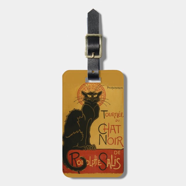 Etiqueta De Bagagem Tournee de Chat Noir Black Cat (Frente Vertical)
