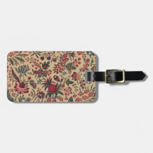 Etiqueta De Bagagem Trabalho de Agulha Antigo Floral Vintage para Móve
