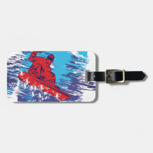 Etiqueta De Bagagem Trações altas da neve de Cathching do multi