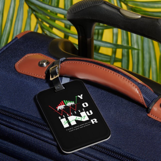 Etiqueta De Bagagem Trade Motivation | Bullish | Pattern (Frente Insitu 1)