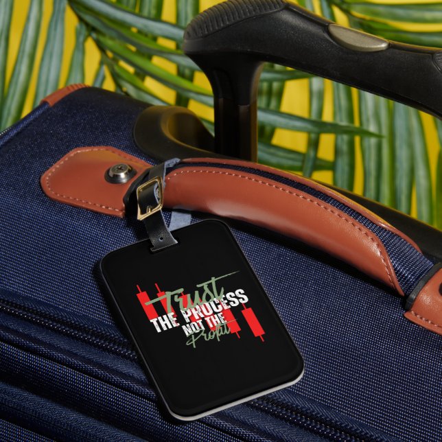 Etiqueta De Bagagem Trade Motivation | Trust | Self discipline (Frente Insitu 1)