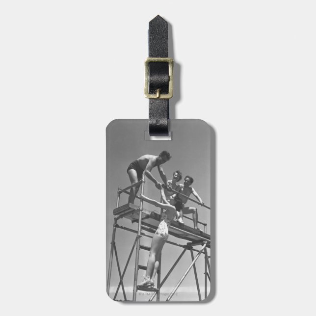 Etiqueta De Bagagem Trampolim (Frente Vertical)