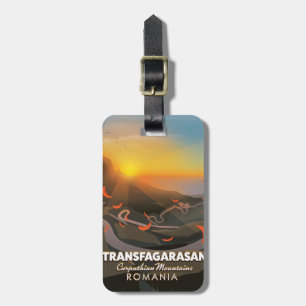 Etiqueta De Bagagem Transfagarasan, Montanhas dos Cárpatos, Estrada da